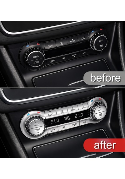 Mercedes Benz Klima Tuş Kaplamaları Krom Cla W117 Gla W156