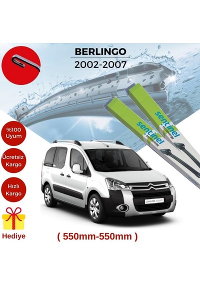 Citroen Berlingo Silecek Takımı 2002-2007 55-55 Citroen Berlingo Silecek Takımı 2002-2007 55-55