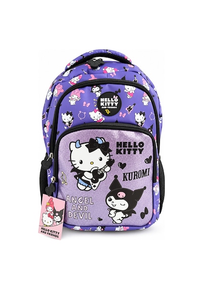 Okul Sırt Çantası Hello Kitty Friends 3 Bölmeli Ortopedik Cepli 40x30x12cm Çok Renkli