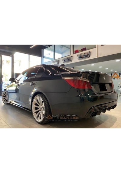Bmw E60 Arka Difüzör Vorteiner Arka Ek Parlak Siyah