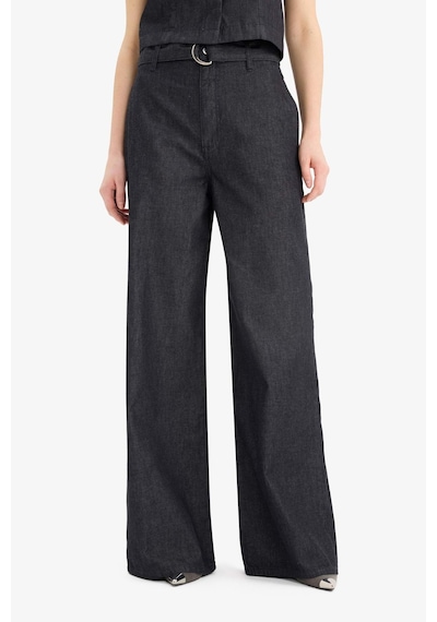 DeFacto Wide Leg Yüksek Bel Geniş Paça Uzun Jean Pantolon E5794AX25SPNM82