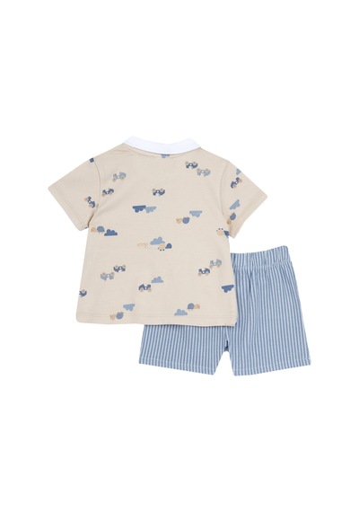 Chicco Takım / T-shirt+pantalon 09073864000000 000060 Lıght Natural Çok Renkli