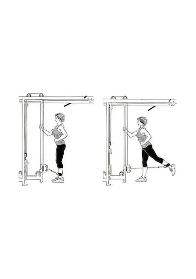 Spor Byfit Ayak Bilek Kayışı D-ring Fitness Ağırlık Çekiş Aparatı - Fuşya