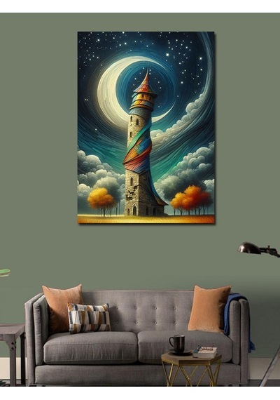 Kanvas Tablo Yağmur Altındaki Kız Çocuğu 70cmx100cm