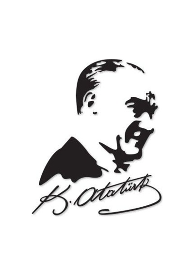Ulu Önder Atatürk Araba Sticker Yapıştırması