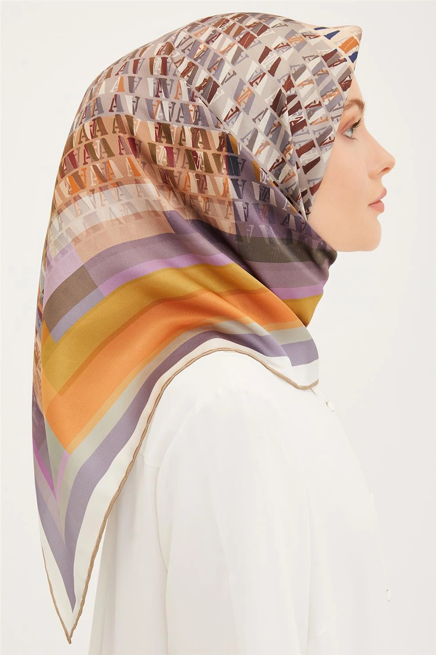 Armine Twill İpek Eşarp 23ya8934 31 Siyah