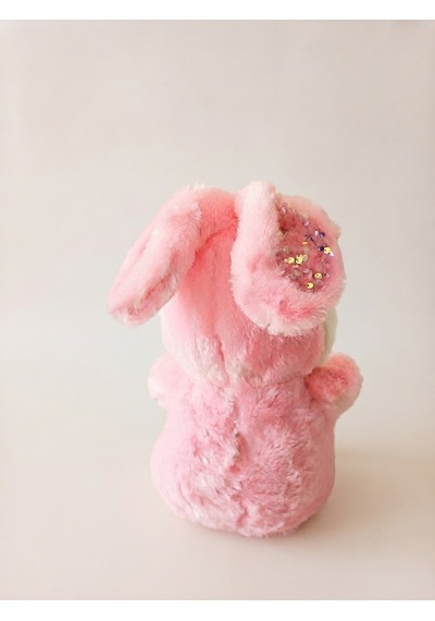 Peluş Pullu Tavşan-50 Cm Açık Pembe