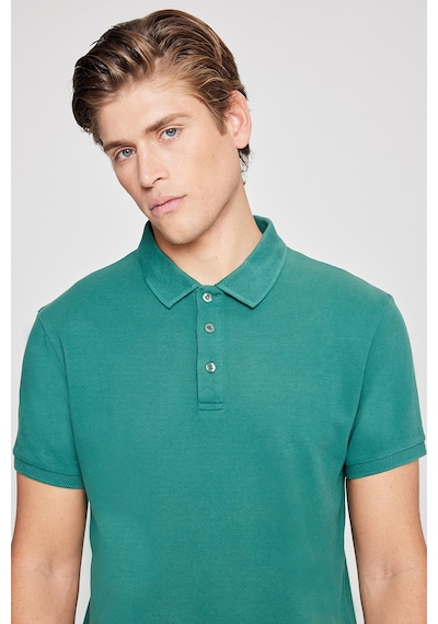 Ac&Co / Altınyıldız Classics Erkek Koyu Yeşil Slim Fit Dar Kesim Polo Yaka Kısa Kollu Tişört 4A4820200001Kyls Yeşil Ac&Co / Altınyıldız Classics Erkek Koyu Yeşil Slim Fit Dar Kesim Polo Yaka Kısa Kollu Tişört 4A4820200001Kyls Yeşil