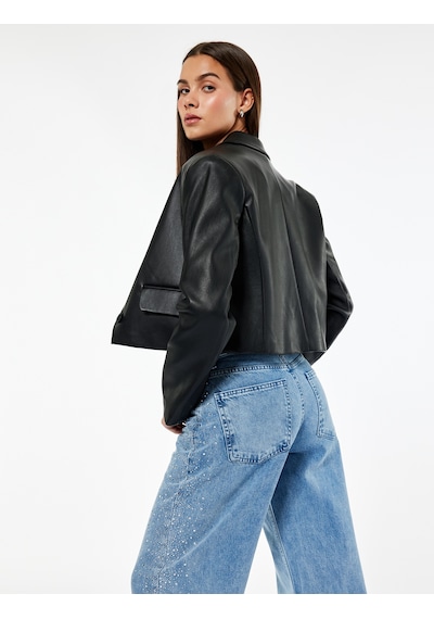 Koton Pamuklu Normal Bel Taş Detaylı Geniş Paça Jean Pantolon - Wide Leg Jeans Orta İndigo 7wal40025md Koton Pamuklu Normal Bel Taş Detaylı Geniş Paça Jean Pantolon - Wide Leg Jeans Orta İndigo 7wal40025md
