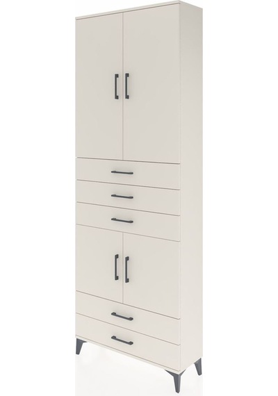 Arges Dolap 4 Raflı 5 Çekmeceli 4 Kapaklı 88x30x243 Aytaşı-ay... Aytaşı