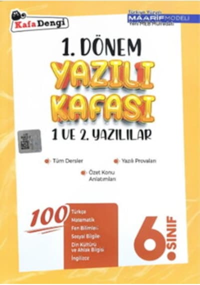 6. Sınıf 1. Dönem Yazılı Kafası