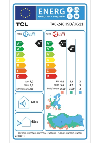 Tcl VOXIN TAC-24CHSD/UG11I A+++ 24.000 BTU Duvar Tipi Klima