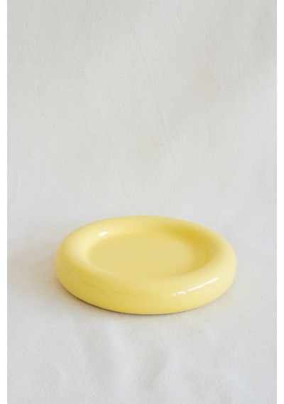 Seramik Küçük Boy Sarı Donut Tatlı Sunum Tabağı Sarı - 707199778 Sarı