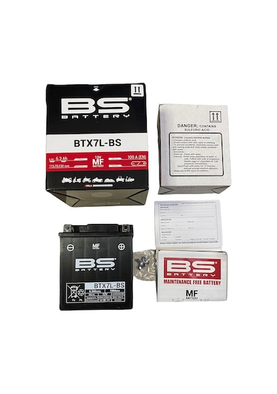 Yamaha Ybr Akü 12-7 Btx7l-bs Battery Bakımsız