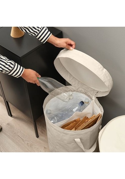 Ikea Dımpa Atık Ayırma Torbası, Açık Gri-bej, 50 Lt