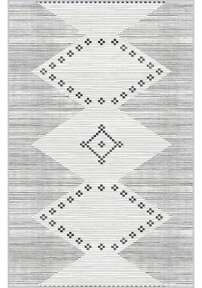 Eliana Home Dijital Baskı 2'li Banyo Paspas Takımı Lna5-0406 100x60 Ve 60x50 Cm Gri
