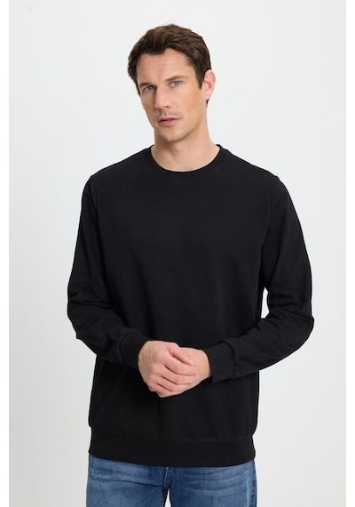 Tudors Erkek Relax Fit Rahat Kesim %100 Pamuk 2 İplik Bisiklet Yaka Siyah Sweatshirt-41514 Siyah Tudors Erkek Relax Fit Rahat Kesim %100 Pamuk 2 İplik Bisiklet Yaka Siyah Sweatshirt-41514 Siyah