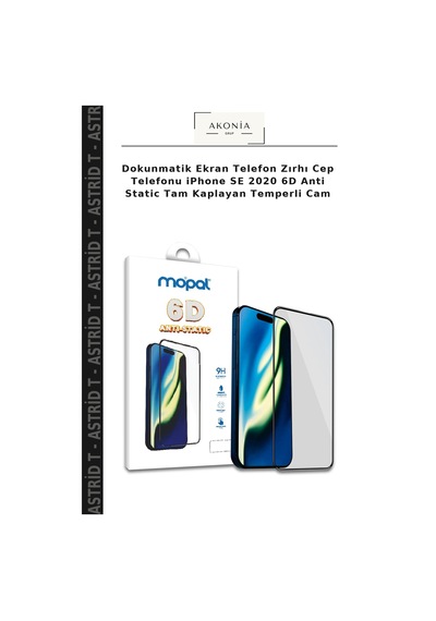 Dokunmatik Ekran Telefon Zırhı Cep TelefonuApple iPhone Uyumlu Se 2020 6d Anti Static Tam Kaplayan Temperli Cam
