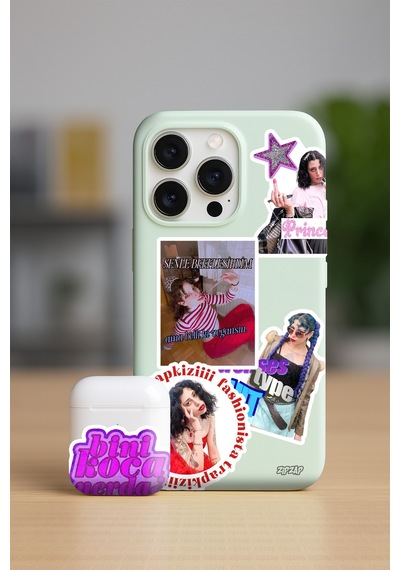 Trapkiziiii Special Edition Yapışkanlı Folyo Sticker Paketi 25 Adet Sınırlı Sayıda Çok Renkli