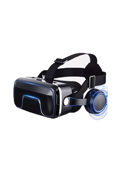 Cylzrcl Vr Kask 3d Gözlük Video Oyunu Dürbünleri İçin Sanal Gerçeklik Gözlükleri Kulaklık Renk: 3