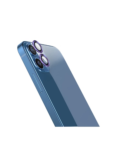 Apple Uyumlu   iPhone 12 Go Des CL-10 Kamera Lens Koruyucu Mor