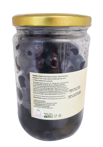 Tardaş Egenin 420gr Organik Siyah Zeytin