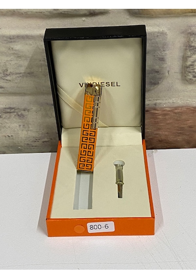 Vindiesel Marka Turuncu Renk Desenli Gazlı İnce Model Kişiye Öze