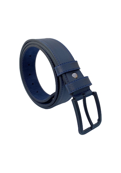 Süzer Deri Lacivert Suni Deri Mavi Dikişli Model 4 Cm.lik Unisex Spor Kemer - 9047 Lacivert