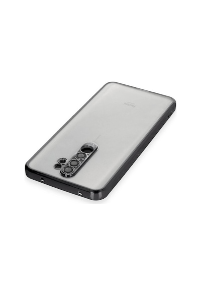 Newface Xiaomi Redmi Note 8 Pro Kılıf Razer Lensli Silikon Semeglbl - 64 - Siyah Sıyah