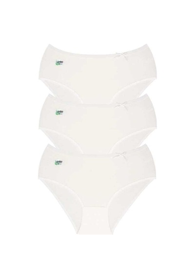 Dondeza Paket Hassas Ciltler Için -Don Deza Bambu  3 ' Krem Kadın Külot Krem