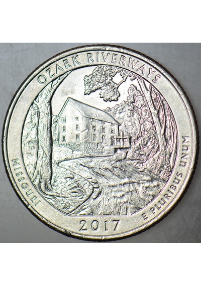 Amerika Çeyrek Dolar 2017 D Hatıra-mıssourı-ozark Rıverways.