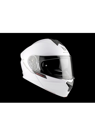 Mt Helmets Genesis SV A2 Çene Açılır Kask Parlak Beyaz