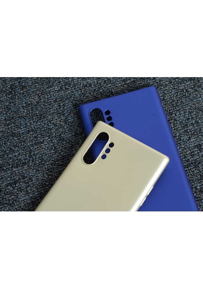 Samsung Galaxy Uyumlu Note 10 Plus Kılıf Zore Premier Silikon Kapak-Siy