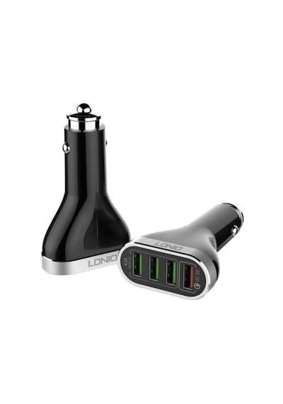 Ldnio Qc 3.0 4 Portlu 6.6A Araç Şarjı Iphone Şarj Kablo 1M