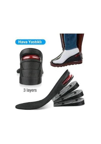 Hava Yastıklı 7 CM Tam Boy Tabanlık Gizli Topuk Uzatıcı