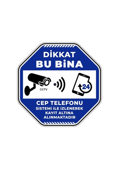 Dikkat Bu Bina Cep Telefonu Sistemi İle İzlenerek Kayıt Altına Alınmaktadır V2