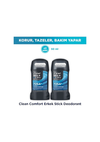 Dove Men +care Erkek Stick Deodorant Clean Comfort 50 Ml X2