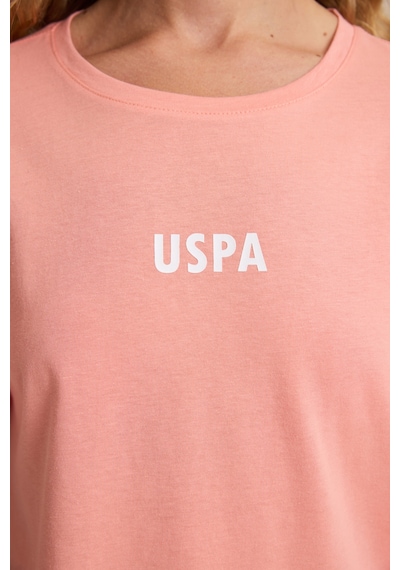 U.S. Polo Assn. U.s. Polo Assn. Kadın Mercan Tişört 50323530-vr204 Coral