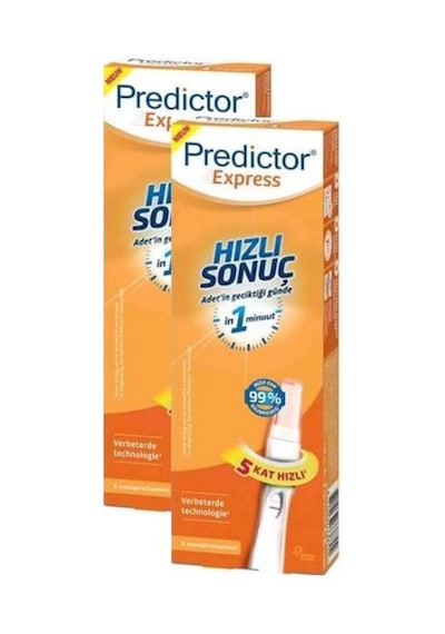 Predictor Express Hızlı Sonuç Gebelik Testi 1 Test x 2 Paket