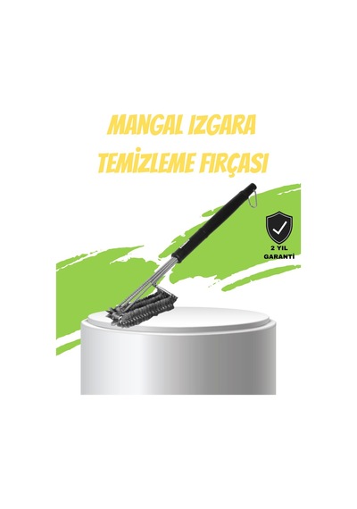 Mangal Izgara Temizleme Fırçası Paslanmaz Çelik Telli Uzun Saplı 61476309