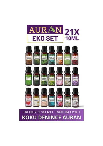 Auran Saf Esansiyel Uçucu Yağı 21 x 10 ML
