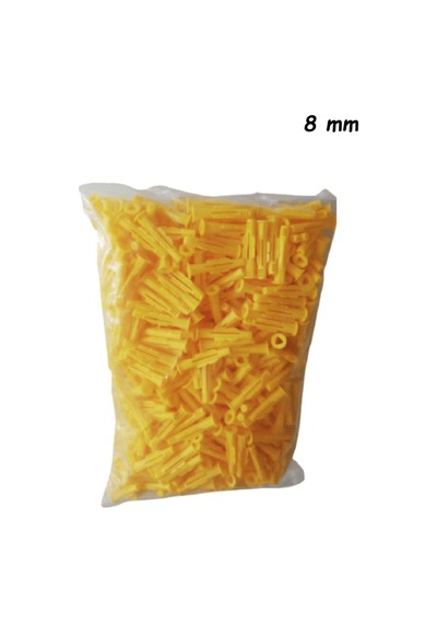 8 Mm Sarı Roket Dübel Paket 100 Adet Dübel Diğer