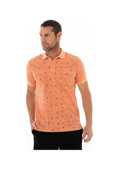 AR-MA Arma Erkek Regular Fit Parça Boyama Polo Yaka Tişört Y25374376101 Pembe