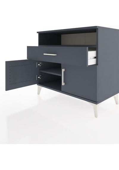 Hyperion Şifonyer 2 Raflı Tek Çekmeceli 2 Kapaklı 88x44x80 Antrasit-antrasit Antrasit Hyperion Şifonyer 2 Raflı Tek Çekmeceli 2 Kapaklı 88x44x80 Antrasit-antrasit Antrasit