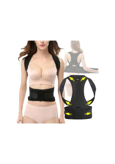 Unisex Kamburluk Önleyici Sporcu Dik Duruş Korsesi Çapraz Profesyonel Korse Medikal Ortopedik Korse