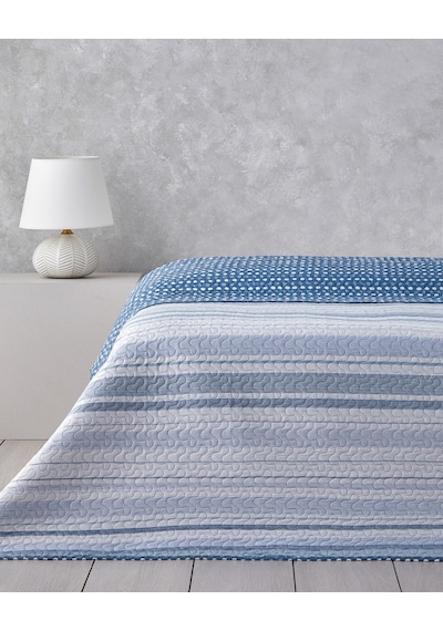 English Home Contemporary Chic King Size Çok Amaçlı Örtü 240x220 Cm Lacivert Lacivert
