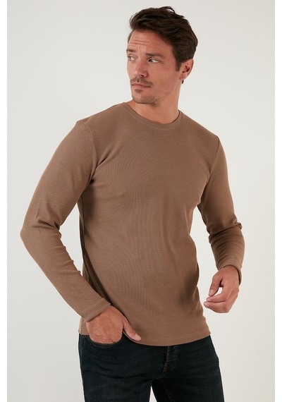 Buratti Erkek Sweat 5905073 Safari Kahverengi