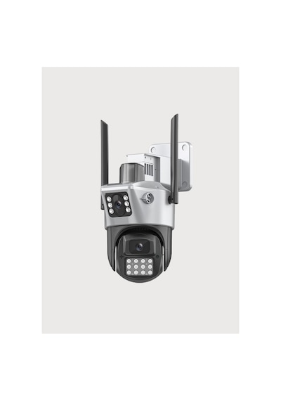 Baff Viva Ics-223 6mp Çift Lens Dual Kamera Wifi Kablosuz Güvenlik Kamerası - Icsee Akıllı Aı Insan Takipli Gece Görüşlü Dış Mekan