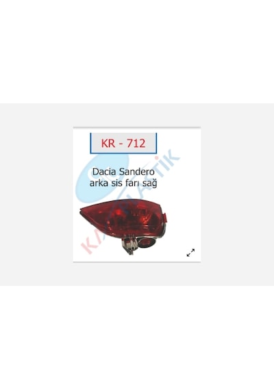 Arka - 683 - Sis Far Lambası Sağ Symbol-mgn 4-sandero - Csmo-tex - Joy Model