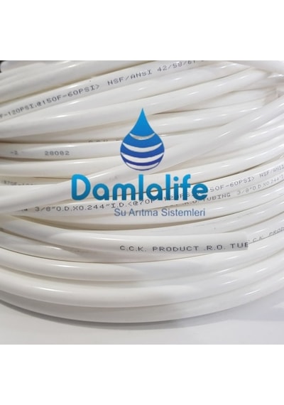 Su Arıtma Hortumu 3/8 10 Mm Filtre Hortumu Nsf Onaylı (5 Metre)
